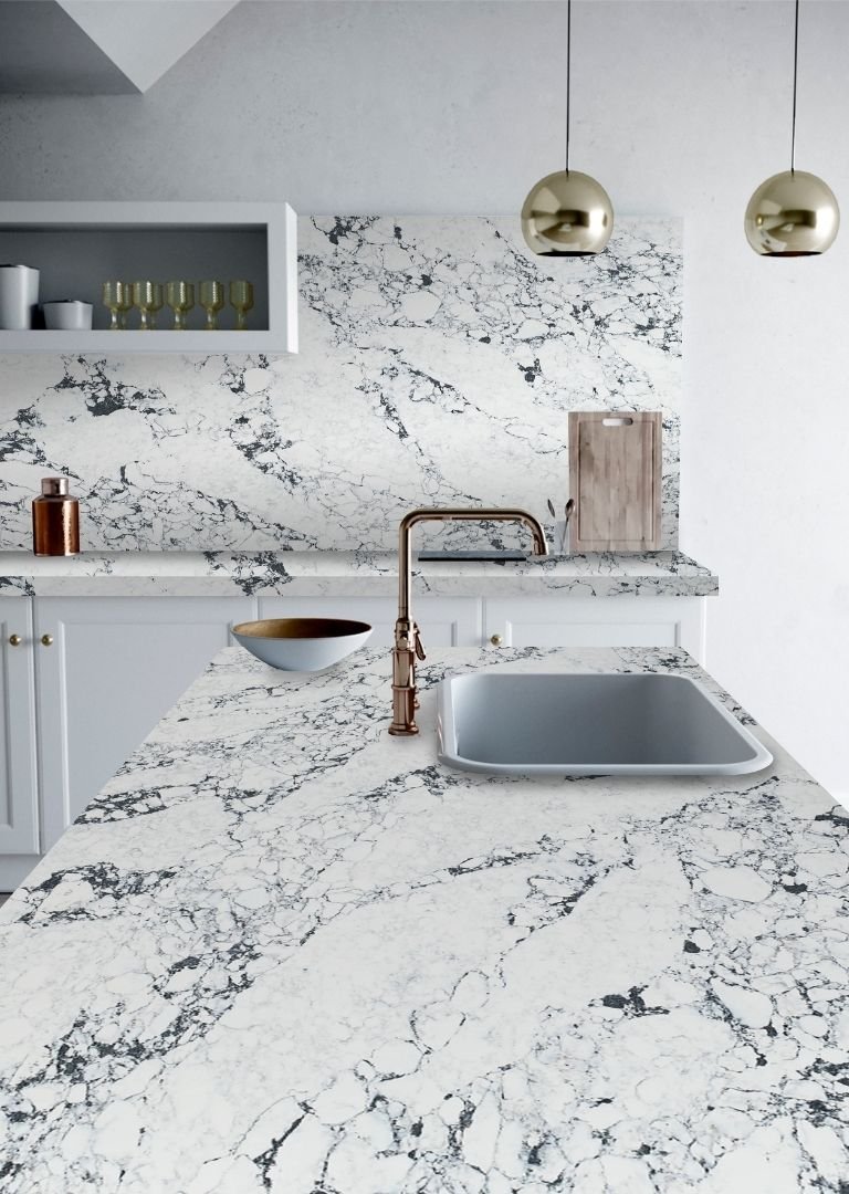 Calacatta Arabescato Quartz Countertop by Raphael Stone