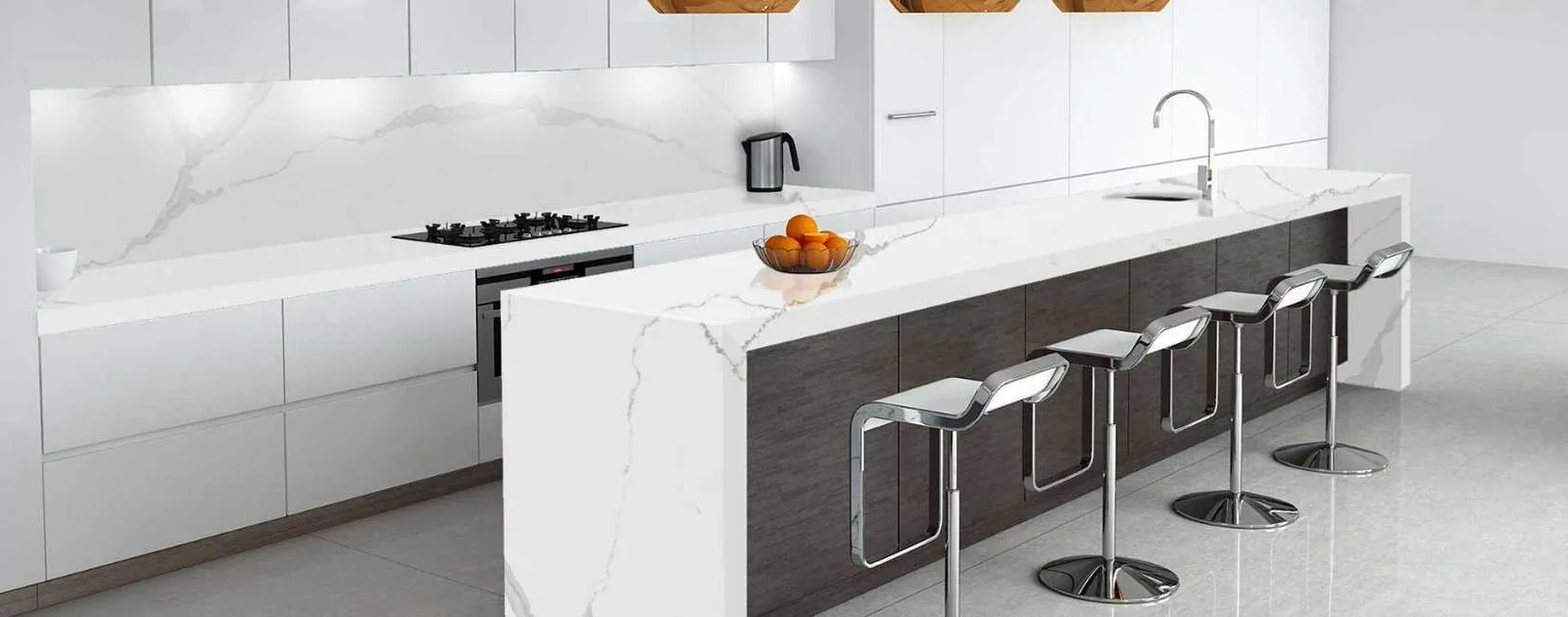 Alaskan White Engineered Stone countertop