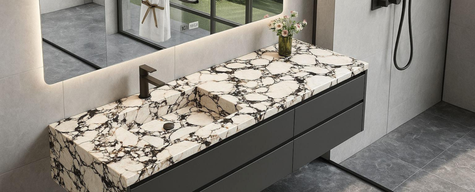 CALACATTA VIOLETTE PRINTED VANITY CALACATTA VIOLETTE PRINTED VANITY