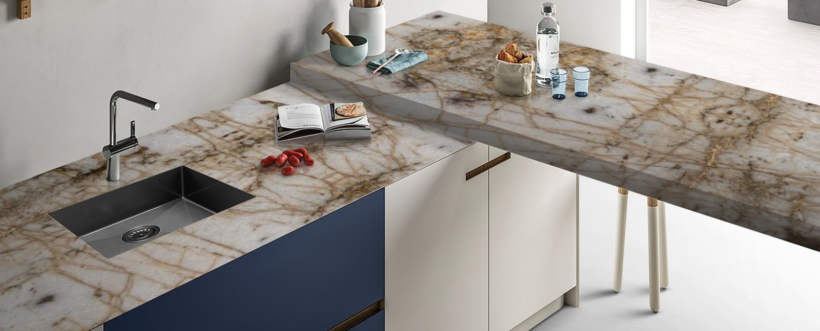 _White DiamondSize_ QuartzType_ Bookmatch Surface_ Counter top (By Marble Tiles)
